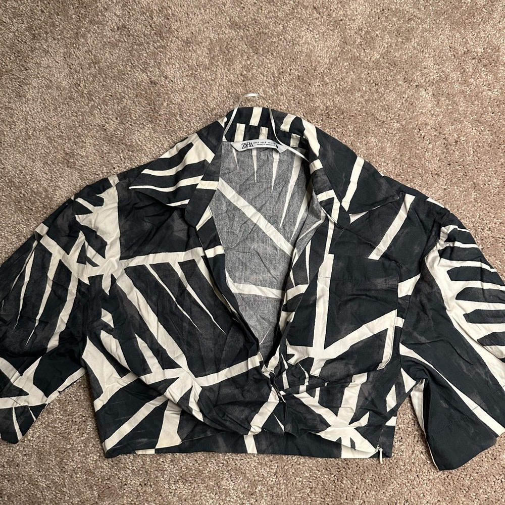 Zara Crop Top with side Zipper